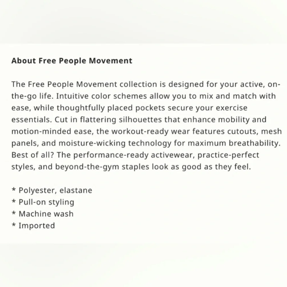 Free People Movement Ashford High Rise Lose Control Leggings Sz M —#038 - Picture 13 of 16